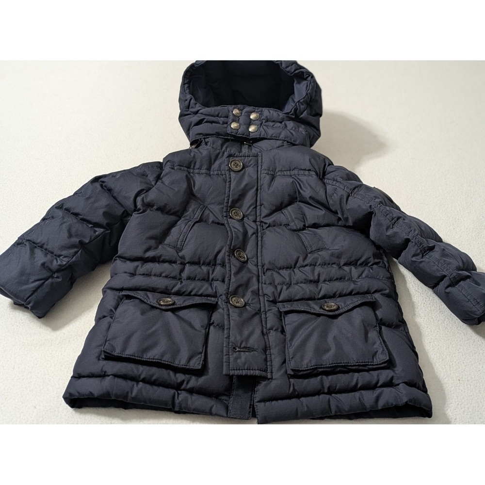 Polo Ralph Lauren Boys Hooded Winter Puffer Jacket Navy Size 2T Coat Long Sleeve